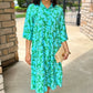 Uncle Frank Midi Swing Dress - Green