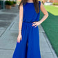 Reese Royal Crepe Wide Leg Pants