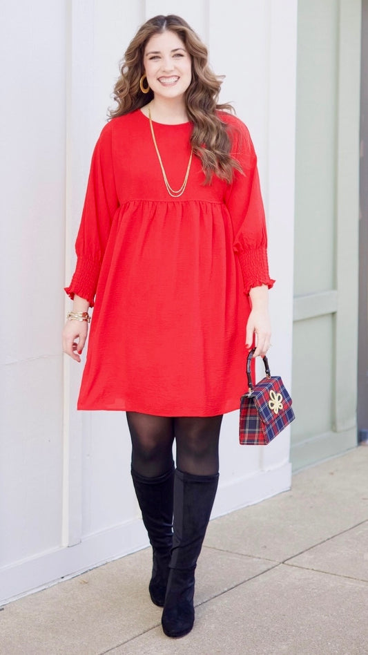 Ivy Jane Red Babydoll Dress
