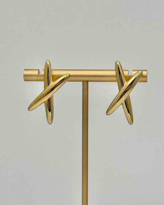 Clara Cross Star Earrings