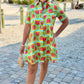 Uncle Frank Swing Shirt Dress - Aqua