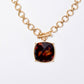 Large Gem Necklace - Tortoise
