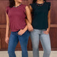 Another Love Flutter Sleeve North Tee - Merlot
