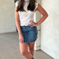 Michael Stars Aria Mock Neck Top - Champagne Tie Dye