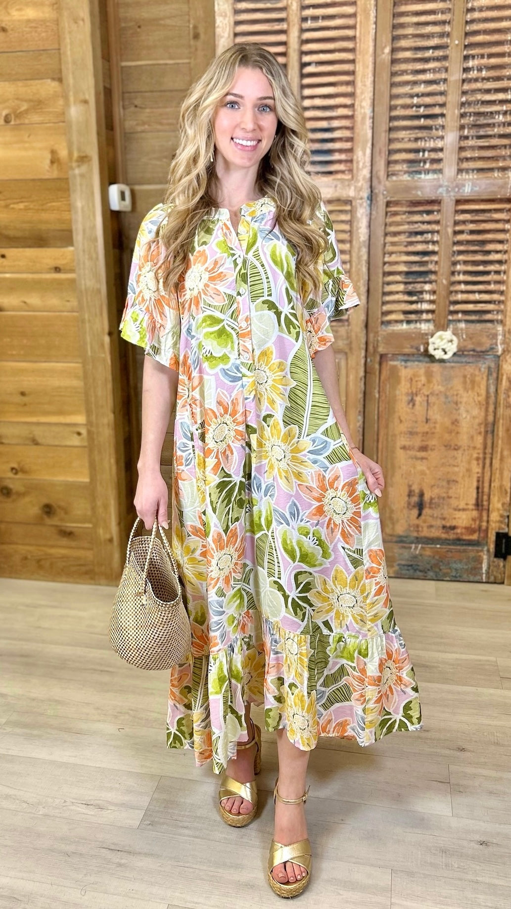 Ivy Jane Go With The Flow Dress - Olive