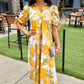 Uncle Frank Big Bloom Dress - Butter