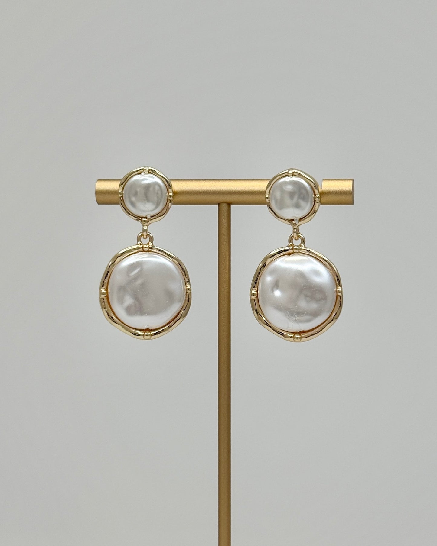 Pearl Double Drop Earrings