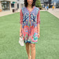Sarai Button Dress - Navy