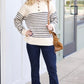 Hamptons Stripe Sweater - Ecru