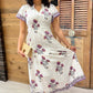 Uncle Frank Shirred Front Dress - White