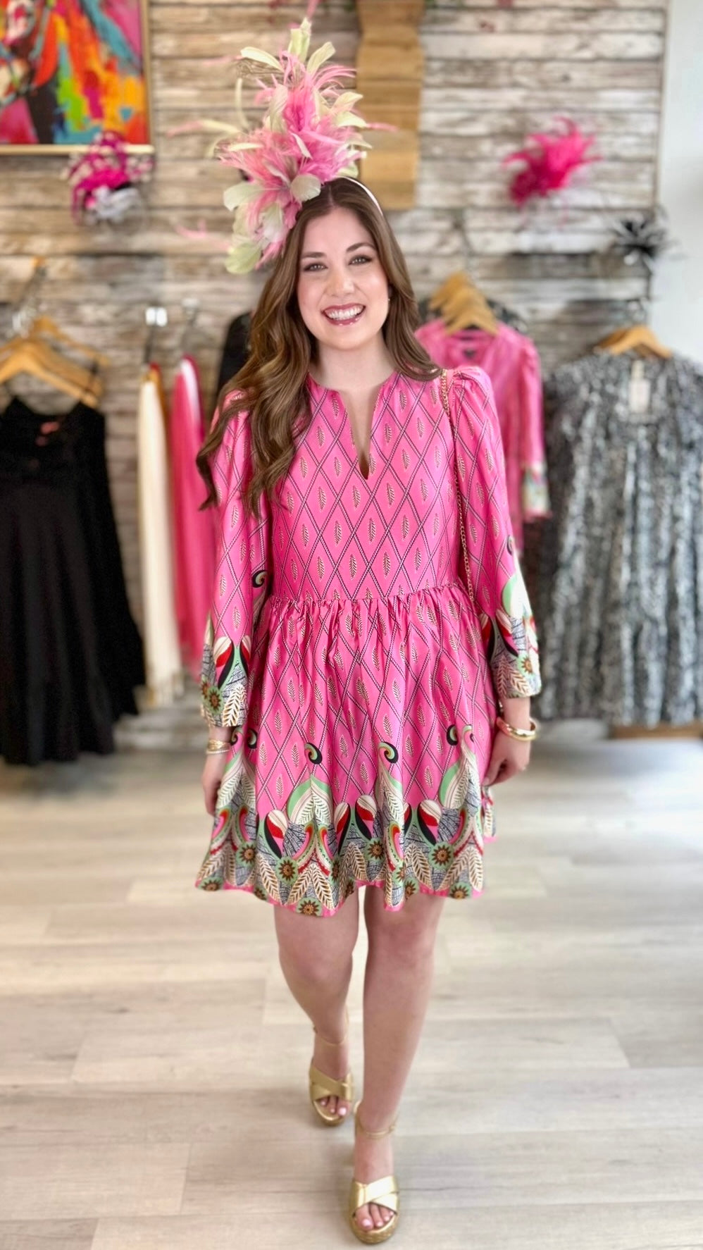 Frances Floral Dress - Pink