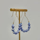 Blue Ceramic Teardrop Earrings