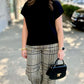 Classico Short Sleeve Sweater - Black