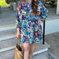 Uncle Frank Pintucked Dress - Blue