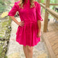 Taylor Tillman Cammie Dress - Bright Pink