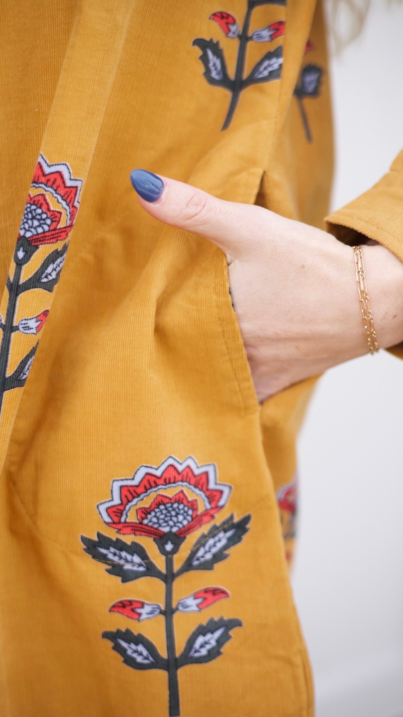 Ivy Jane Ruffled Yoka Shirt Dress - Gold