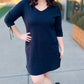 Habitat Escape 3/4 Sleeve Dress - Black