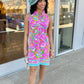 Tabi Pink Multi Swirl Dress