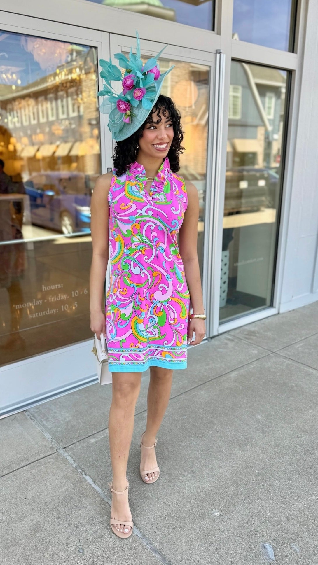 Tabi Pink Multi Swirl Dress