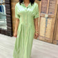 Emily McCarthy Georgia Dress - Opal Green