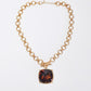 Large Gem Necklace - Tortoise