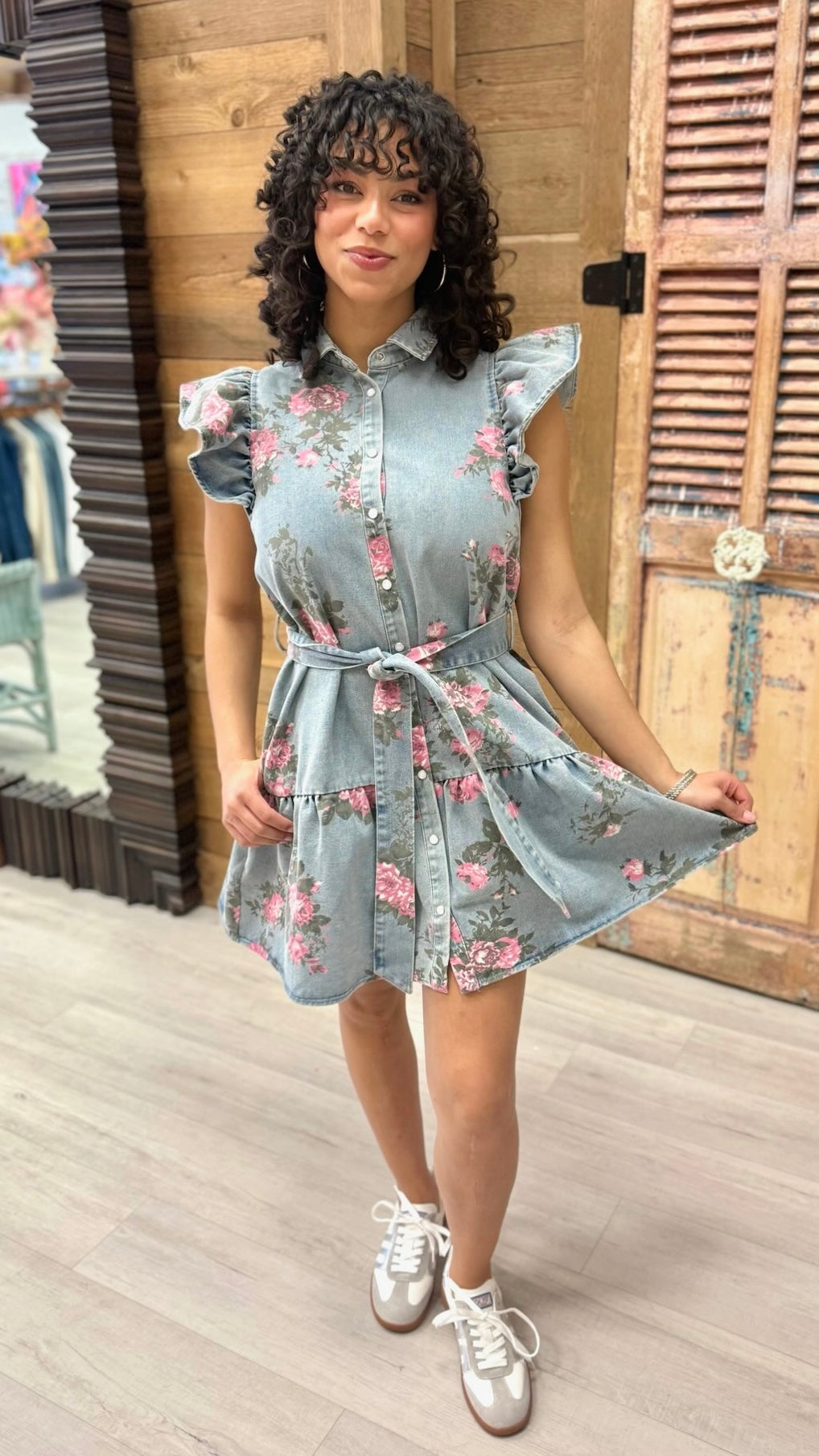Ellie Denim Mini Dress