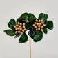 Resin Flower Statement Earrings - Green