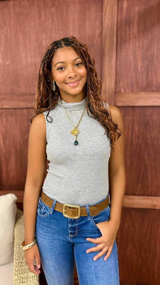 Alana Grey Turtleneck Tank