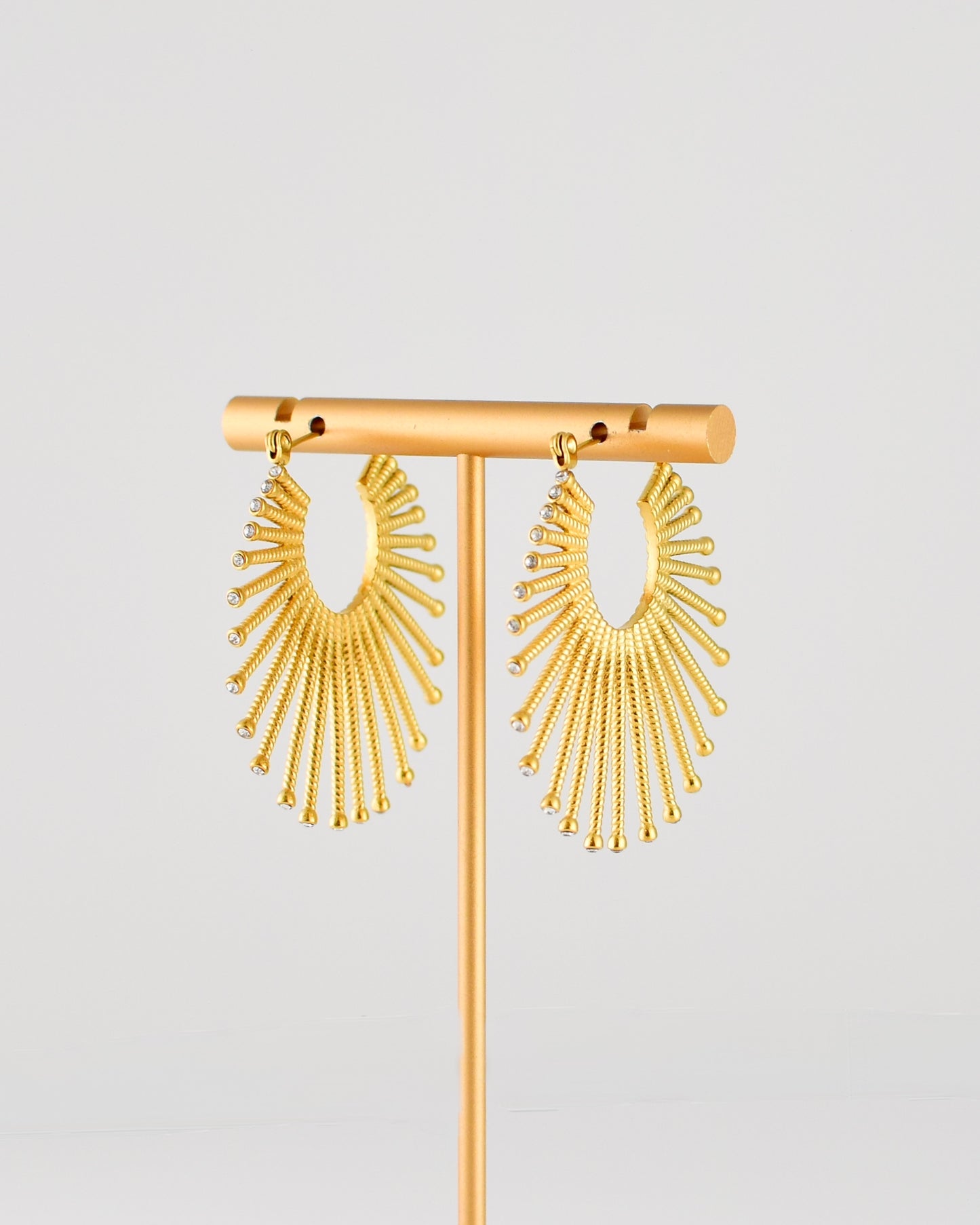 Fan Crystal Earrings
