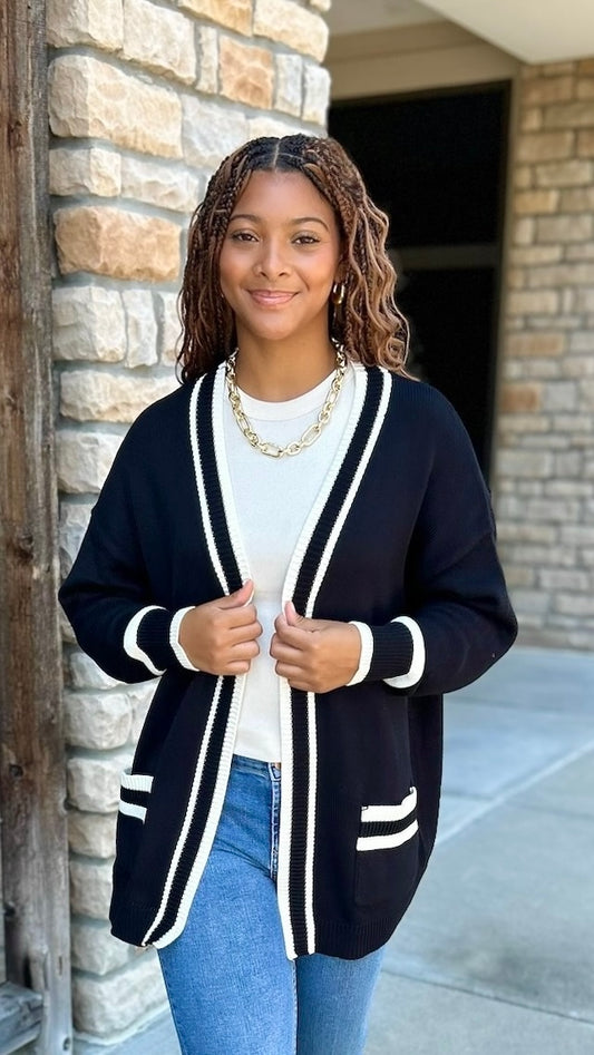 Dear John Amani Cardigan - Black
