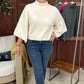 Evangeline Turtleneck Sweater - Ivory