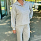 Love Leisure Collared Sweatshirt Top