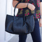 Woven Long Tote - Black