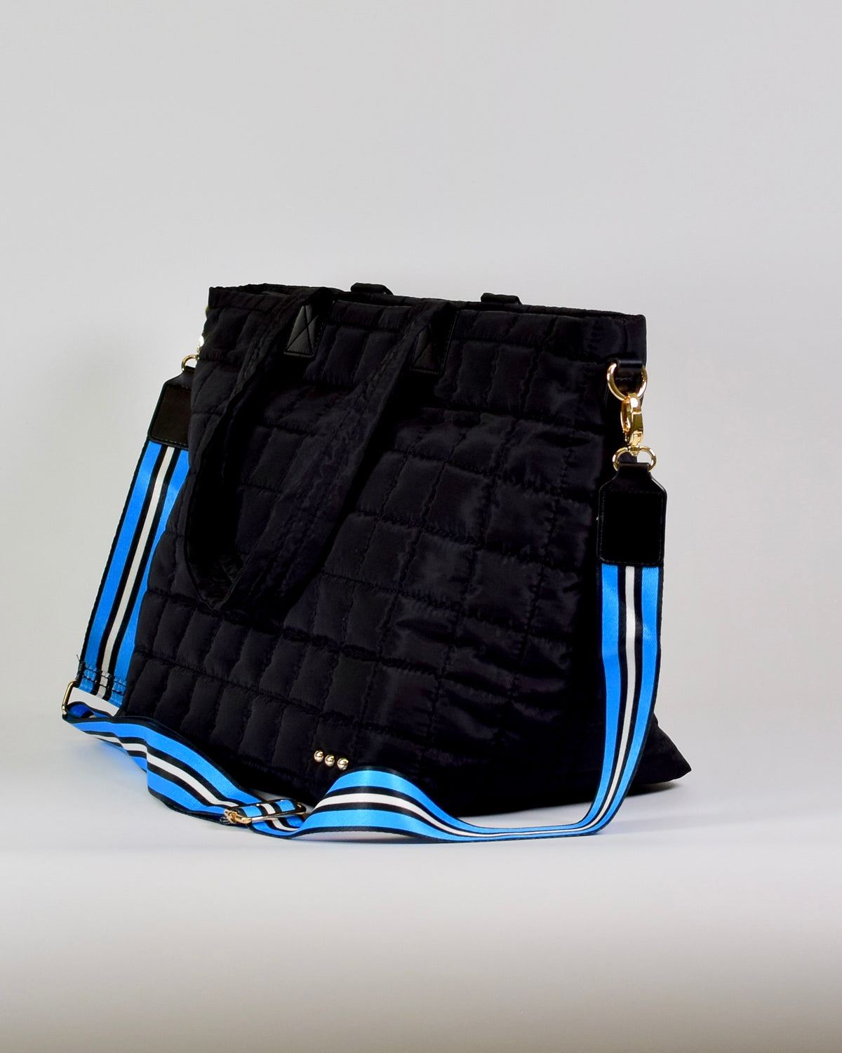 Day Dreamer Quilted Tote Bag - Black