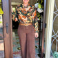 Kylie Multi Floral Print Blouse - Green