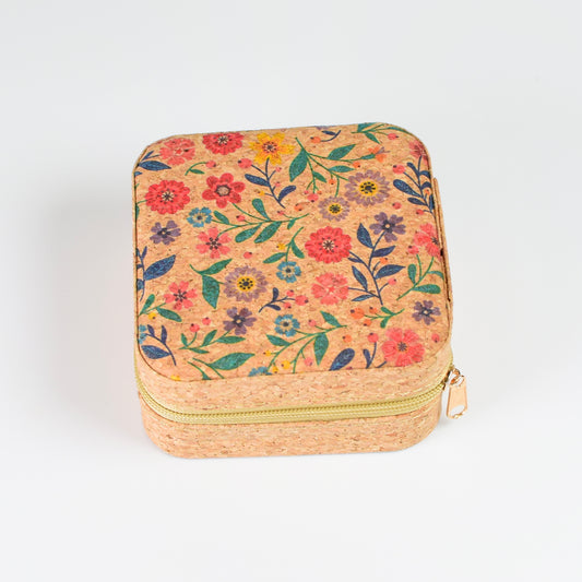 Cork Jewelry Storage Box - B