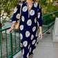 Nicole Border Print Midi Dress