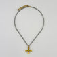 Two Tone Cross Necklace