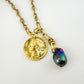 Chunky Chain Necklace With Medalion