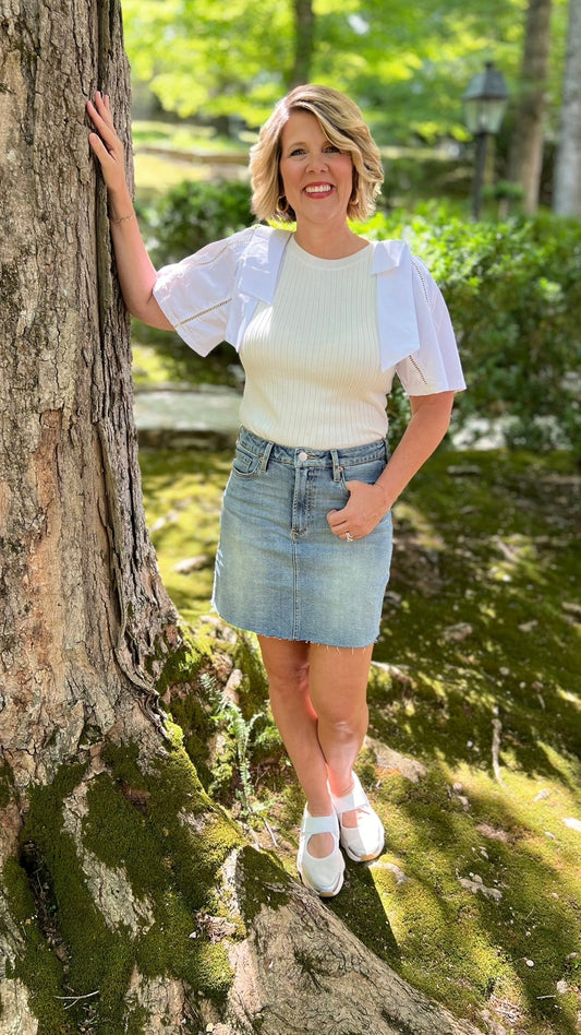 Dear John Bridgeport Quinn Denim Skirt