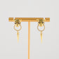 Leopard Charm Post Earrings