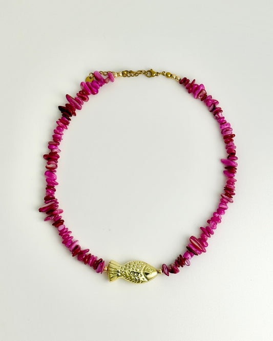 Fuschia Ocean Necklace