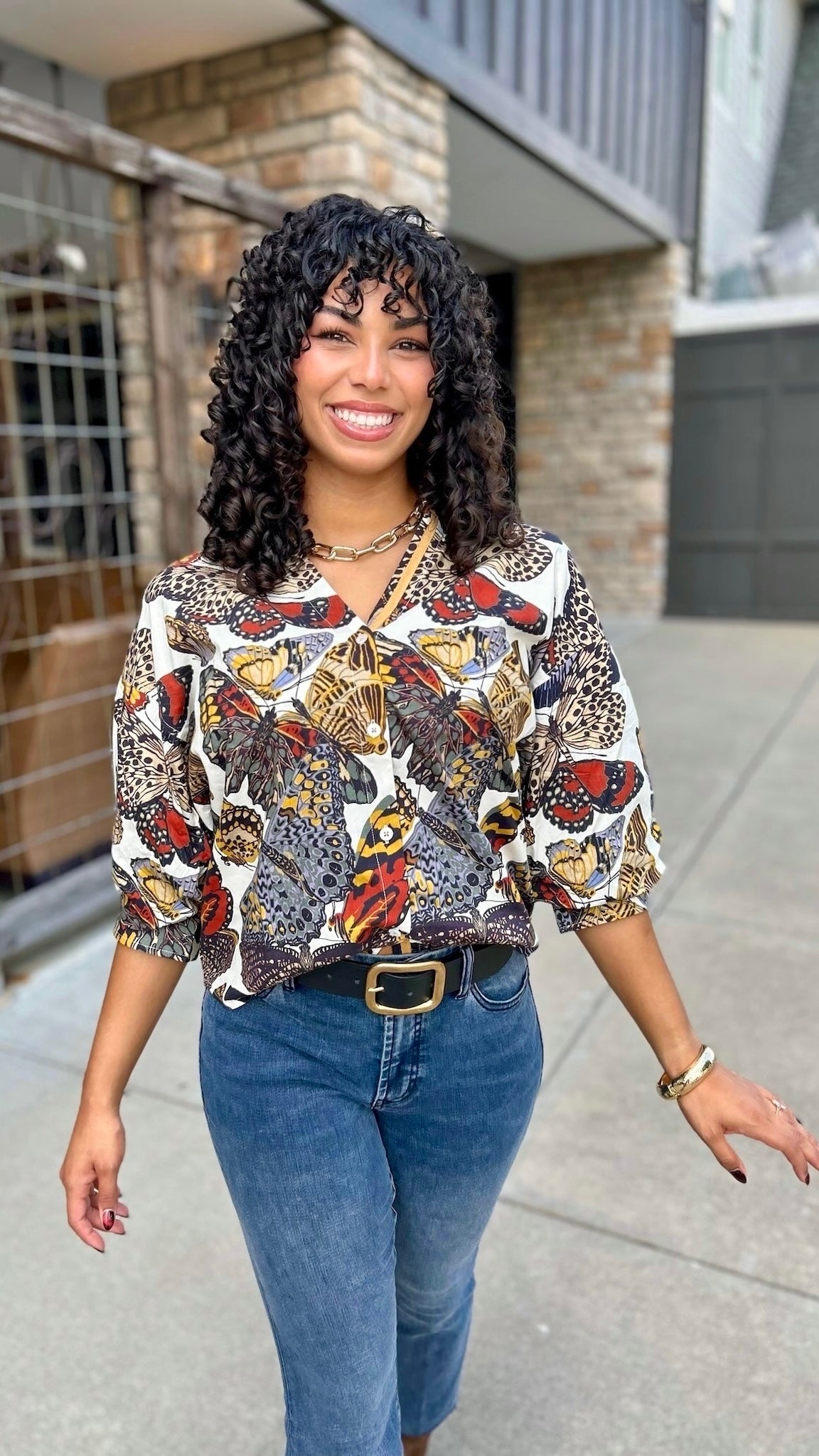 Lizzie Butterflies Top