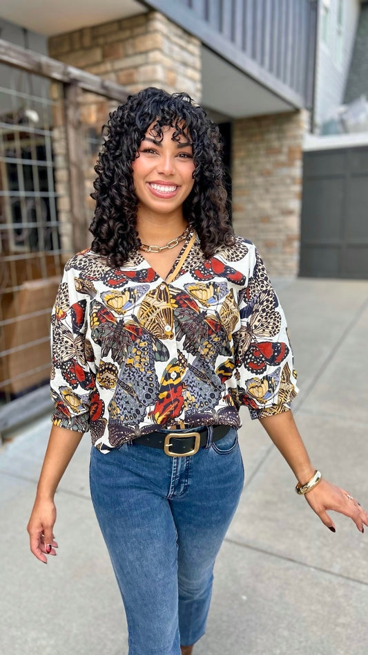 Lizzie Butterflies Top