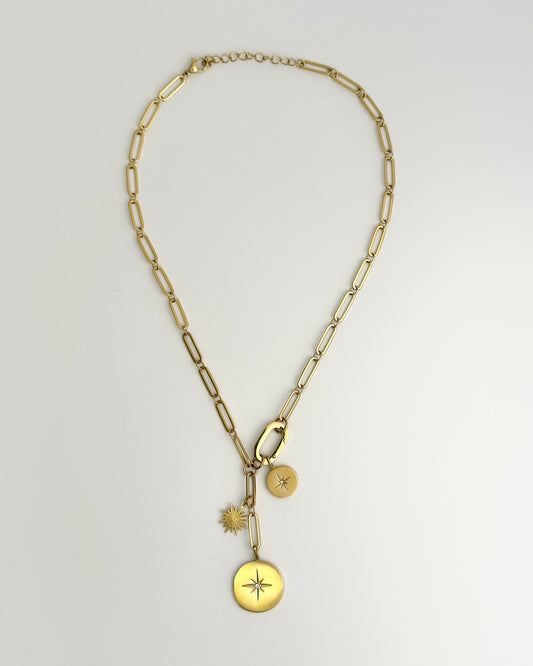 Gold Cascade Necklace