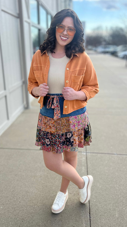Dear John Hannah Puff Sleeve Jacket - Apricot