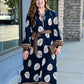 Nicole Border Print Midi Dress