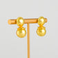 Gold Ball Post Earrings