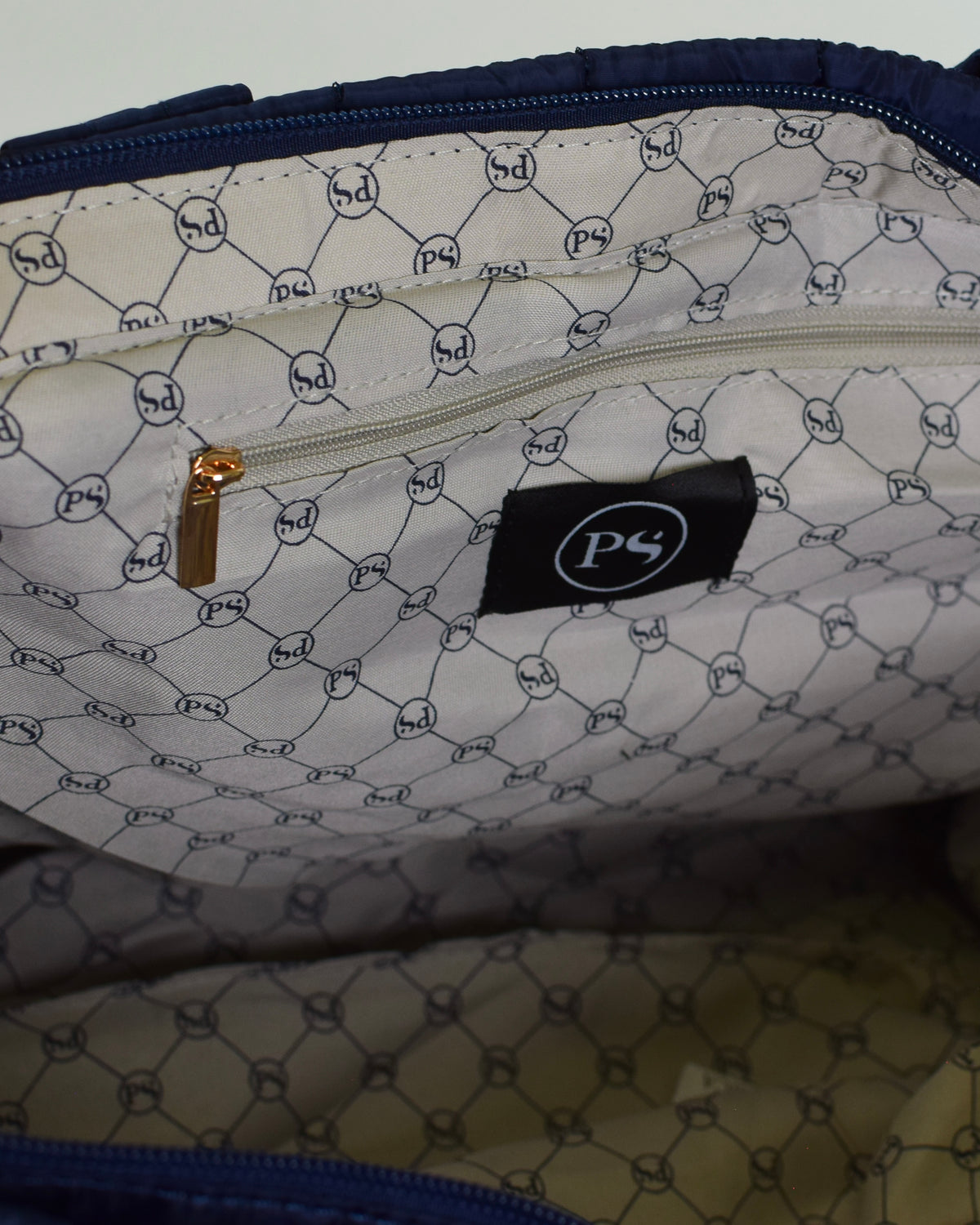 Day Dreamer Quilted Tote Bag - Navy