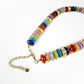 Wide Bead Necklace - Dark Multi